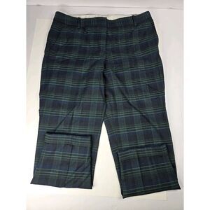 J.Crew Cafe Capri Wool Pants Women's Sz 10 Tartan Plaid‎ 34x26 Office Work